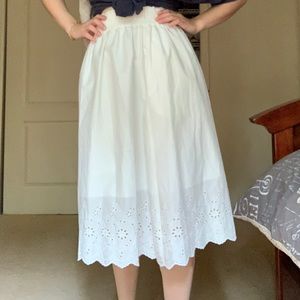WORN ONCE gorgeous linen midi skirt